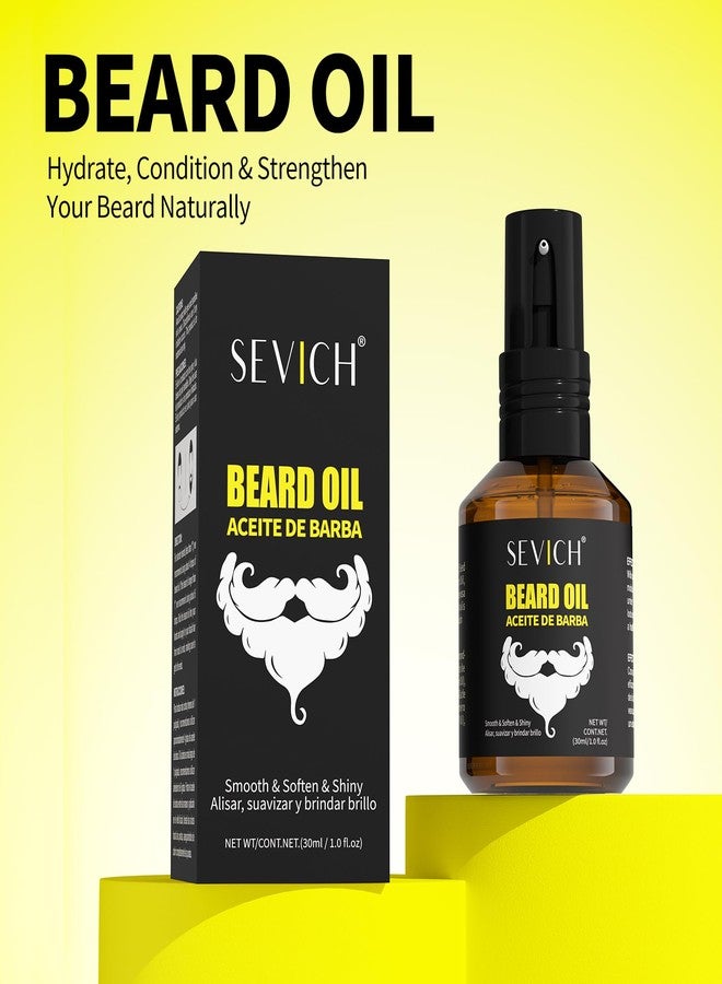 سيفيتش زيت اللحية سيفيتش للرجال 30 مل - زيت طبيعي لنمو اللحية، مع زيت الأرغان والجوجوبا، ينعم ويقوي ويرطب الشارب الجاف، غير دهني وسريع الامتصاص، مظهر صحي - Image 2